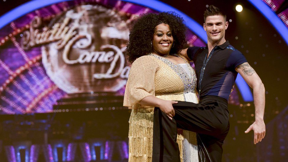 Alison Hammond & Aljaz Skorjanec attend a photocall to launch the Strictly Come Dancing Live Tour 2015 at Birmingham Barclaycard Arena on January 15, 2015 in Birmingham