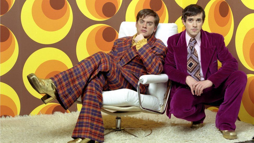 Dick and Dom in retro clothes