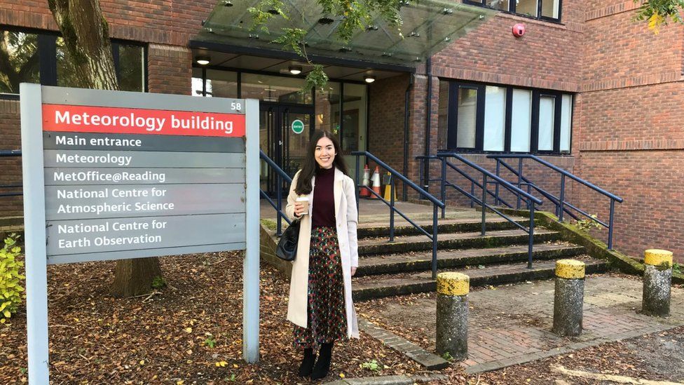 Sabrina returned to the University of Reading to talk about climate change