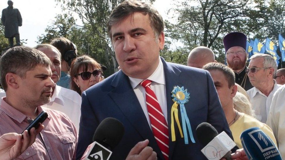 Mikheil Saakashvili in Odessa. Photo: 24 August 2015