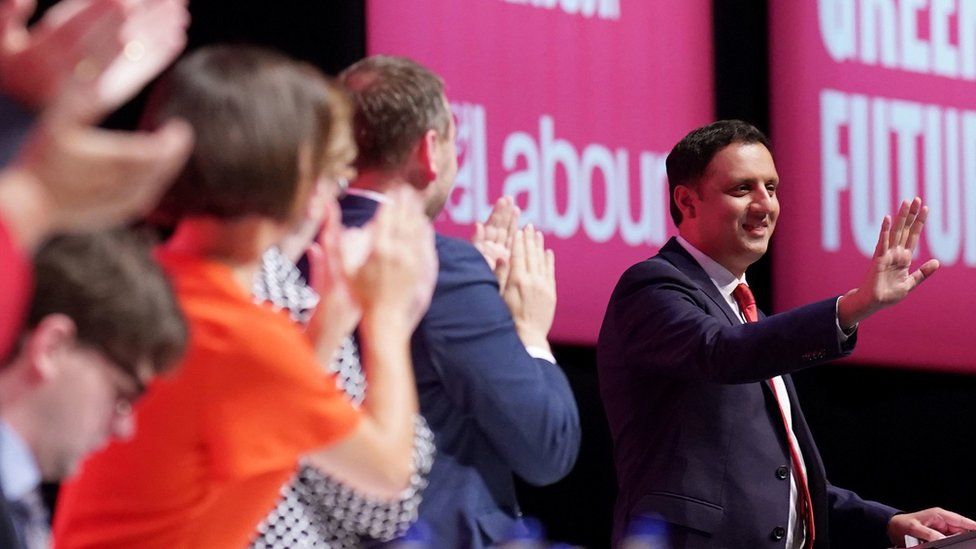 Scottish Labour leader Anas Sarwar at the Labour Party conference in Liverpool