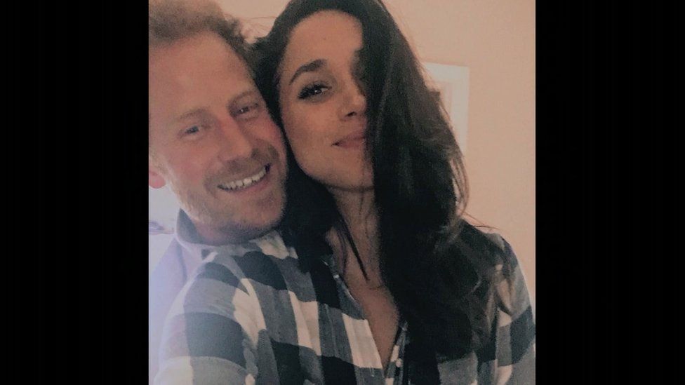 A still taken from the Harry and Meghan Netflix documentary