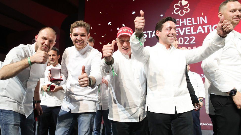 A ceremony takes place at the Zaryadye Concert Hall to award Michelin stars to Moscow restaurants and chefs as well as to introduce the first Michelin Guide to Moscow