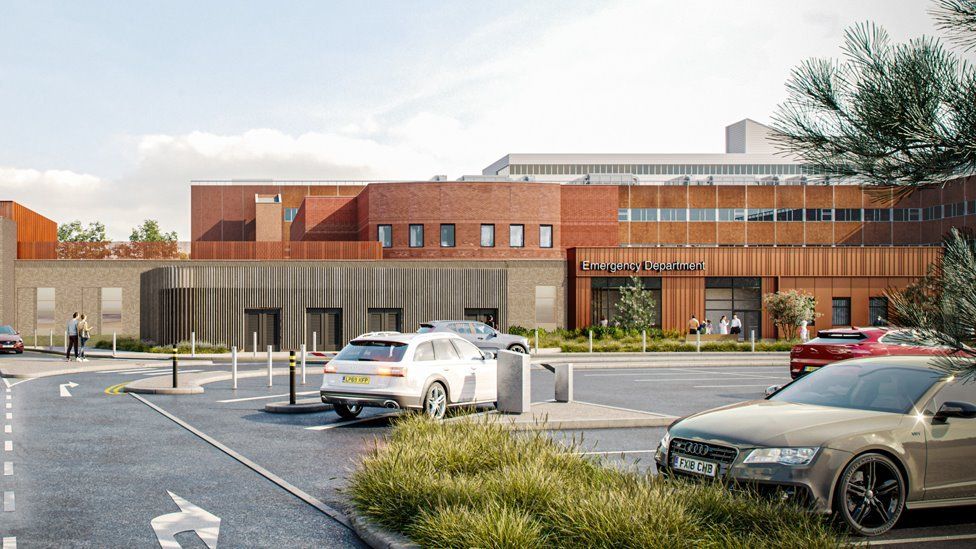 Artist impression showing what the hospital could look like after the upgrade