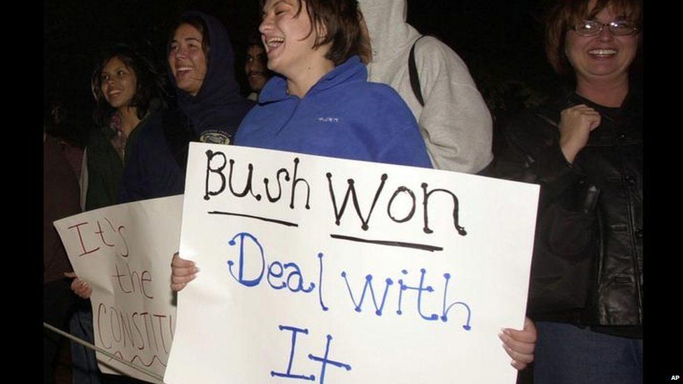 Bush supporters in 2000