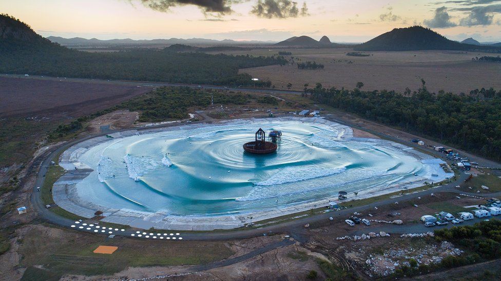 Instalación de prueba de Surf Lakes en Australia