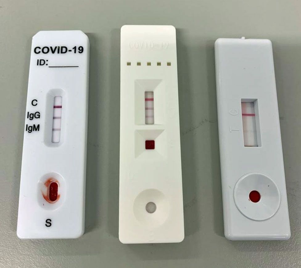 Three positive antibody tests, which gave instant results. 