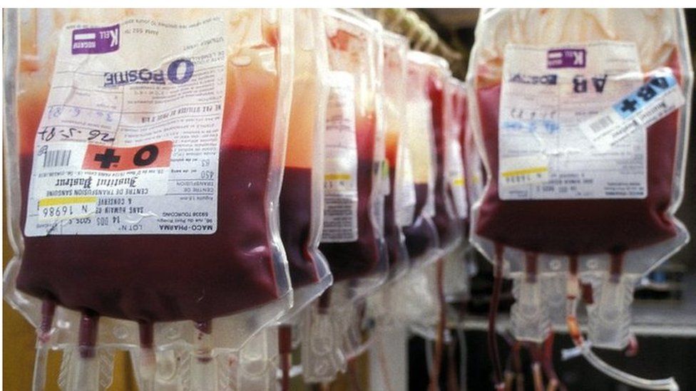 Bags for blood transfusions