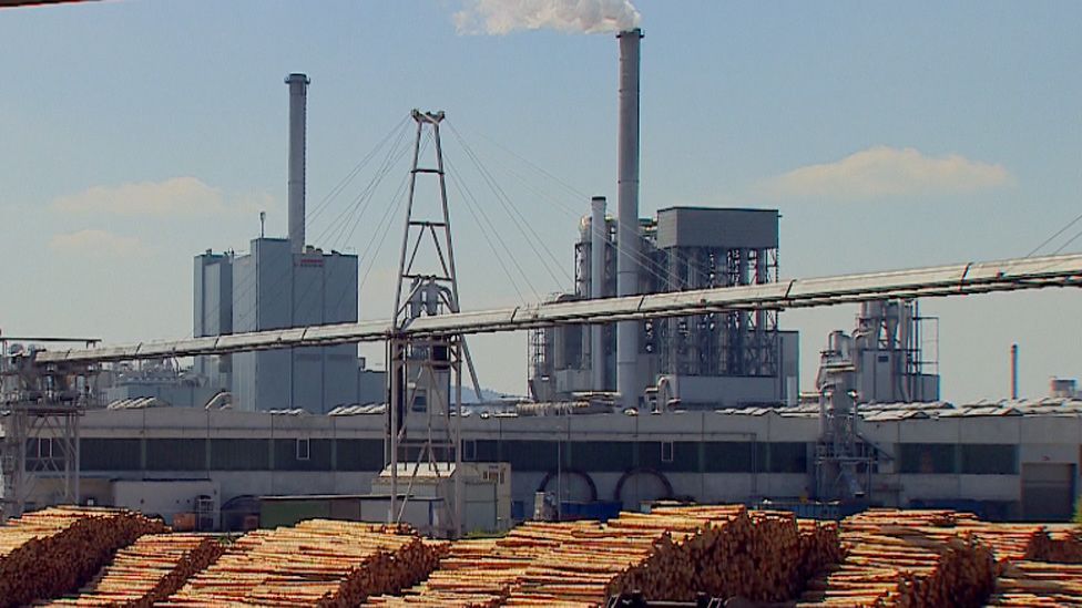 Wood processing plant in North Rhine-Westphalia