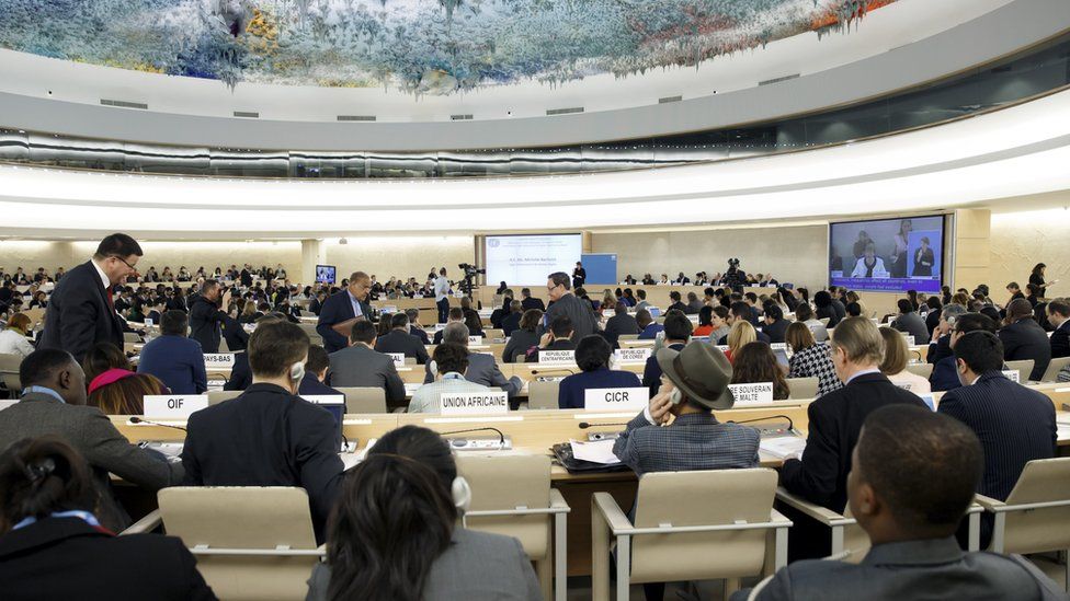 File photo of UN Human Rights Council in Geneva (6 March 2019)