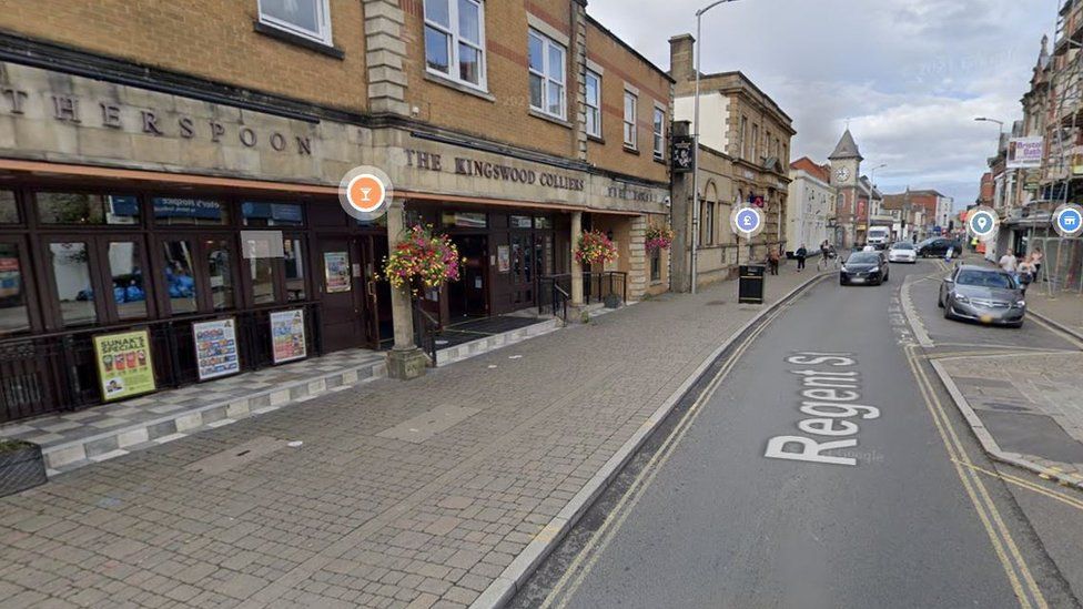 Man arrested after two hurt in Kingswood pub crash BBC News