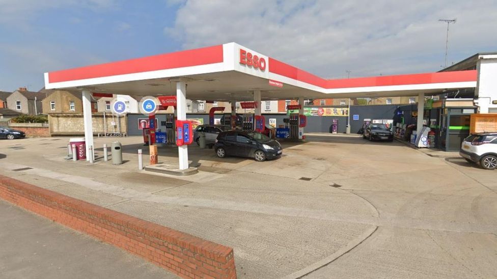 The Esso petrol station on the Magic Roundabout