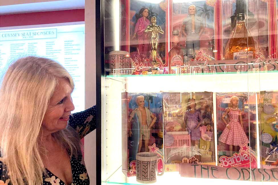 June Furlong with some of her Barbies