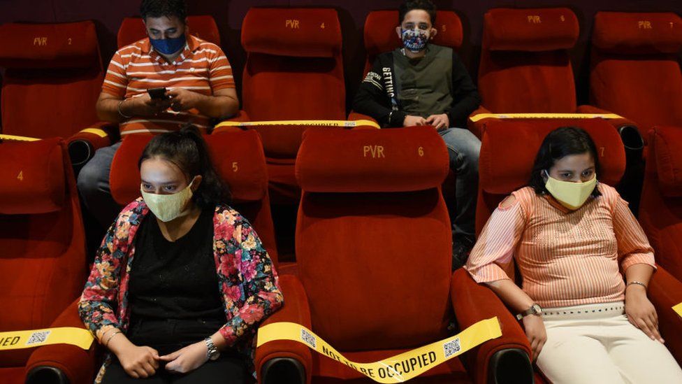 India Covid 19 Bollywood Faces Biggest Box Office Test As Cinemas Open Bbc News