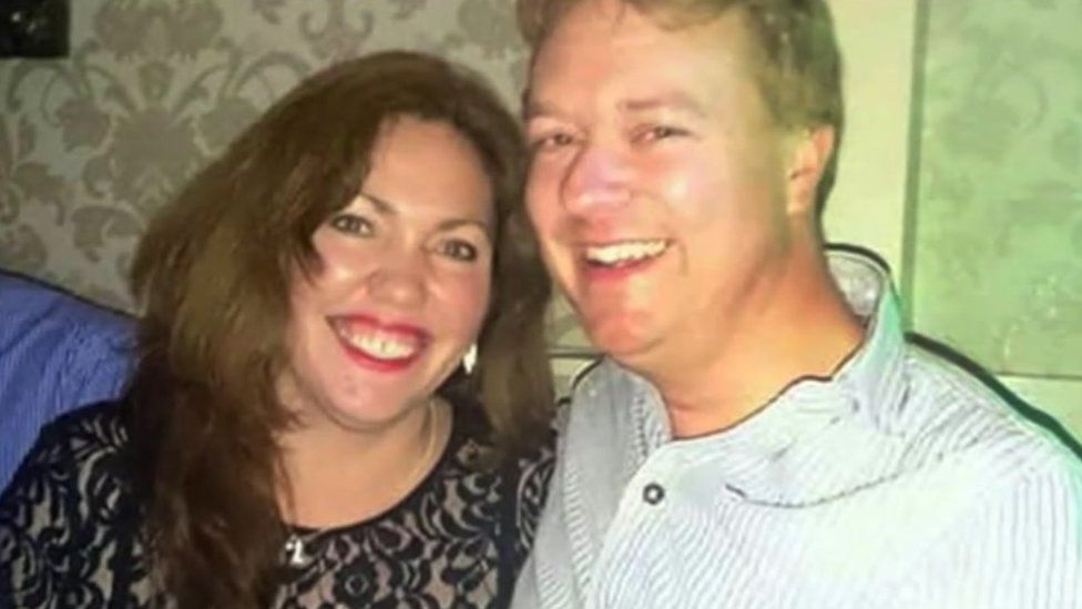 Lucy Davis, 43, and scientist boyfriend Lee Jenkins, 42