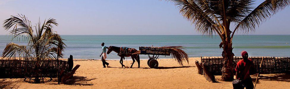 A beach in Senegal