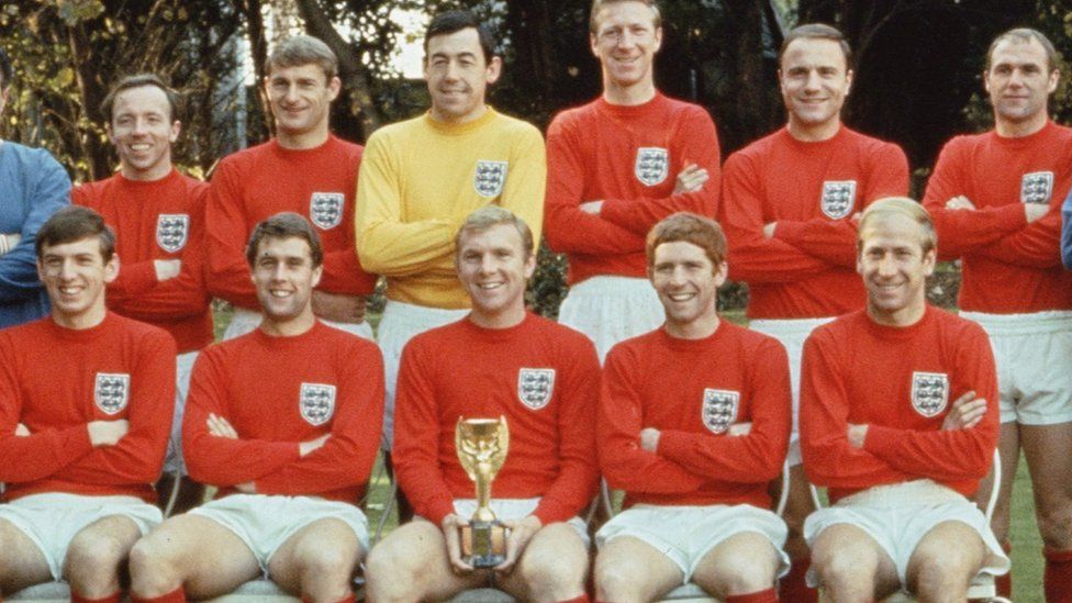 The victorious England team at the 1966 World Cup
