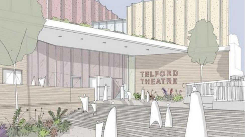 Oakengates Telford Theatre revamp plans go on display BBC News
