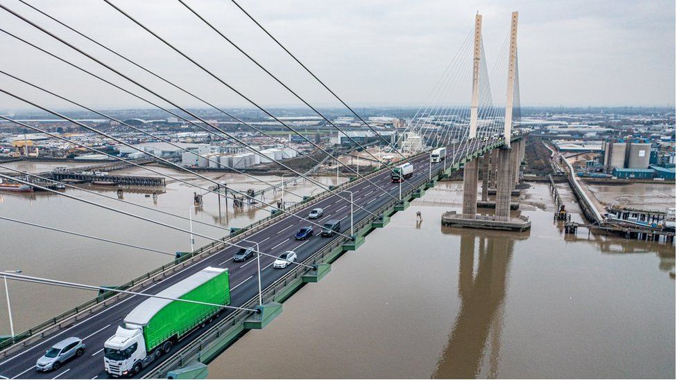 Aerial image of Dartford Crossing