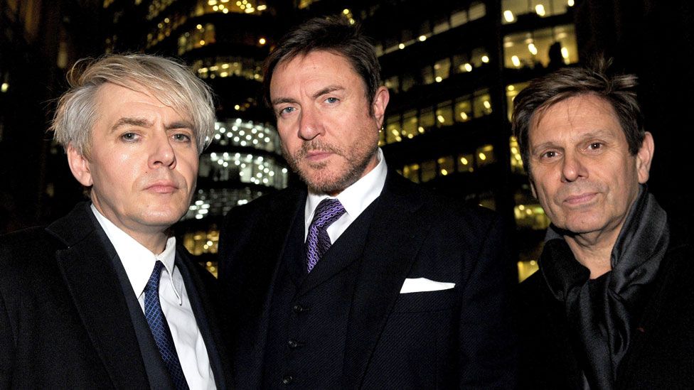 Nick Rhodes, Simon Le Bon and Roger Taylor of Duran Duran