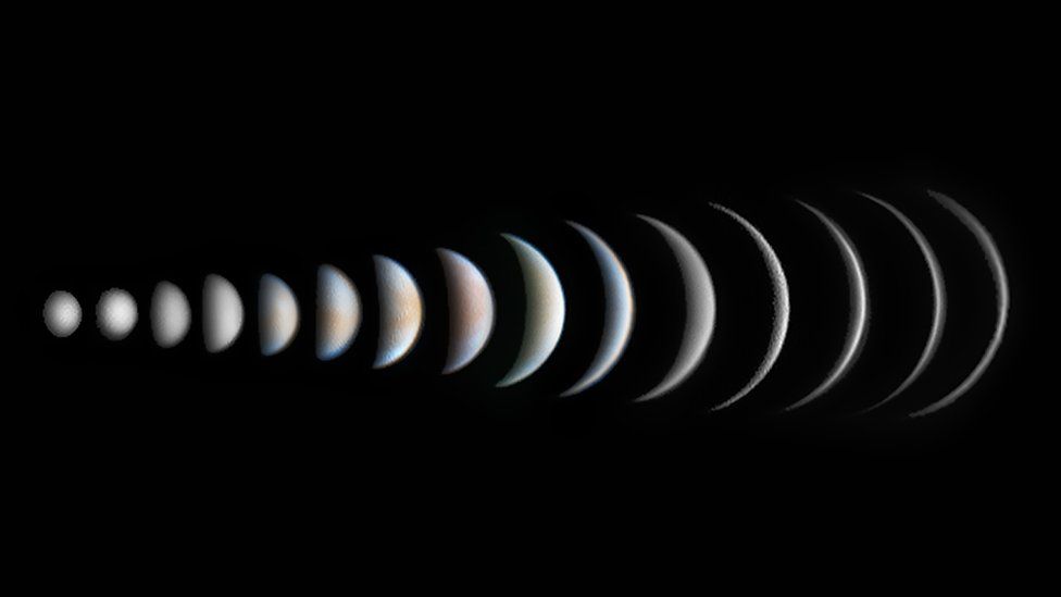 A composite of Venus's faces