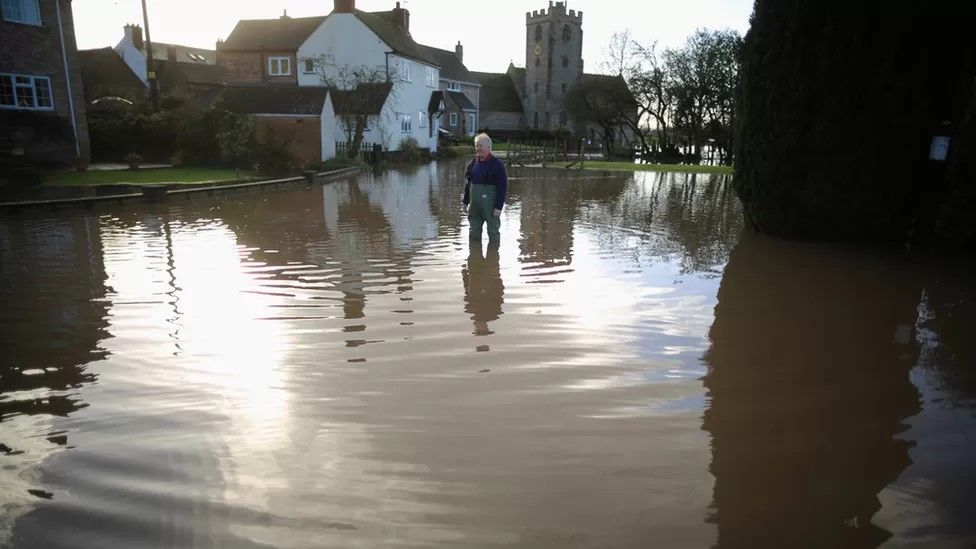 Flooded Severn Stoke