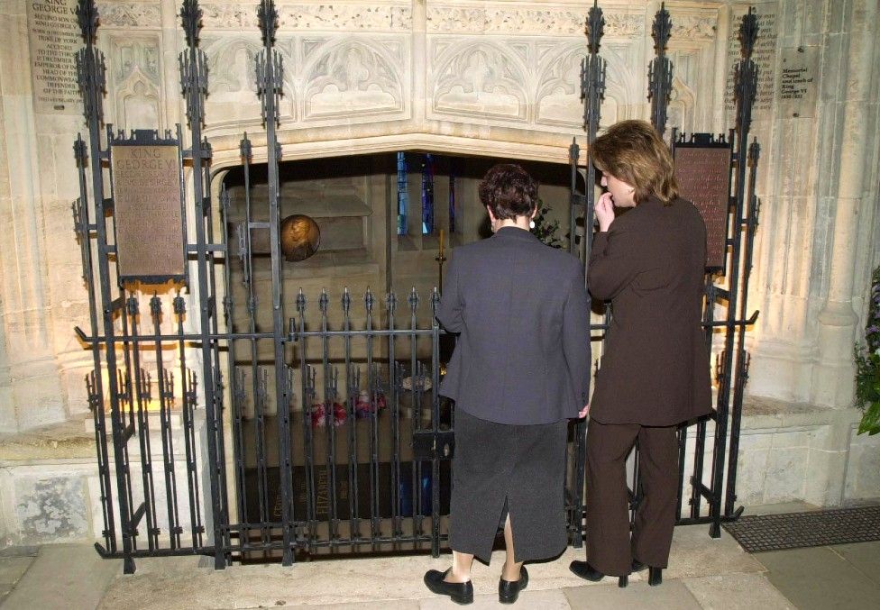 Vault where King George VI and Queen Elizabeth The Queen Mother are interred, alongside Princess Margaret