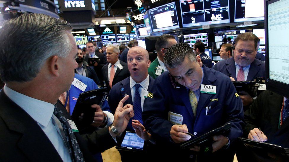 Dow Jones closes at alltime high BBC News