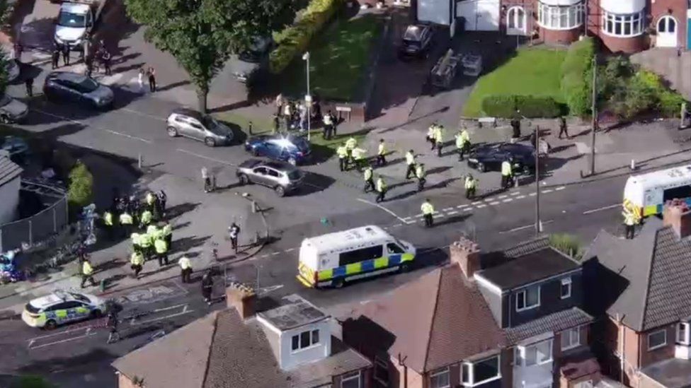 Birmingham biker gathering broken up near fatal crash scene - BBC News