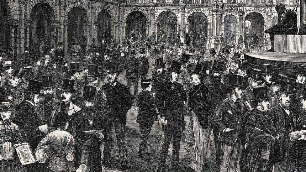Liverpool Exchange in 1870