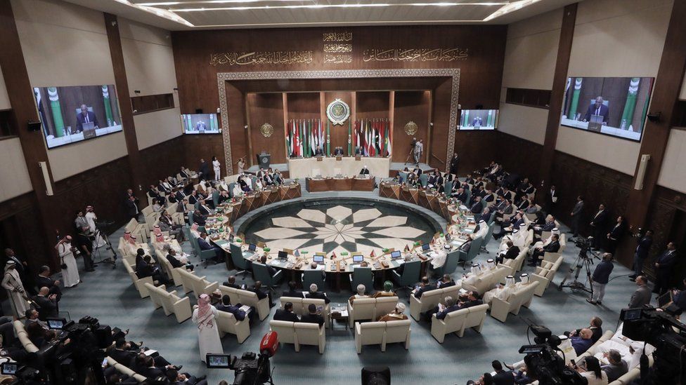 A meeting of the Arab League in Cairo