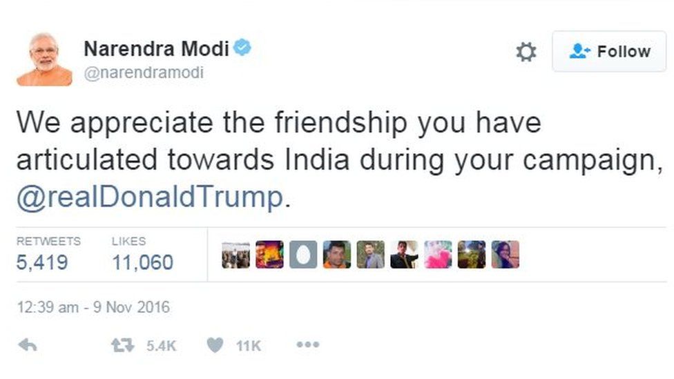 Narendra Modi tweet
