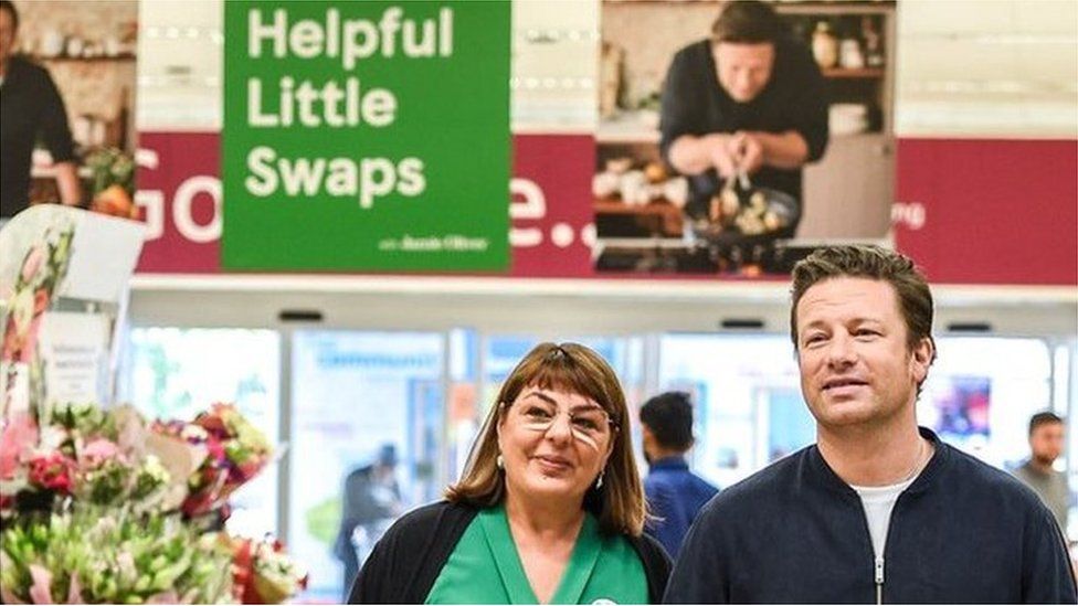 Jamie Oliver in Tesco