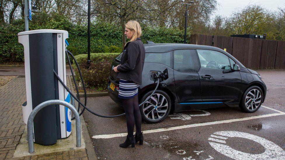 Chargemaster EV charging point in Milton Keynes, UK