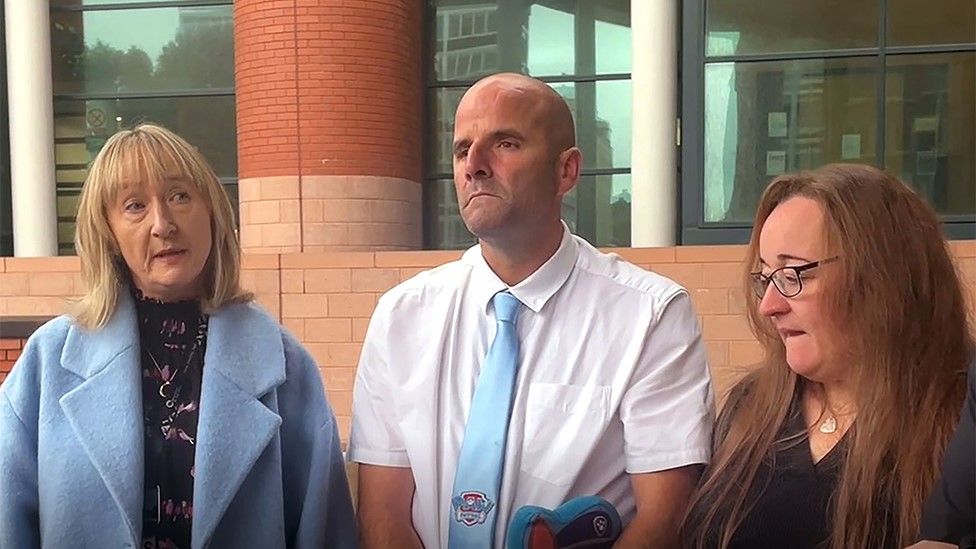 Det Ch Insp Jane Webb. Stephen Hinds and Vicki Studholme, the parents of George Hinds