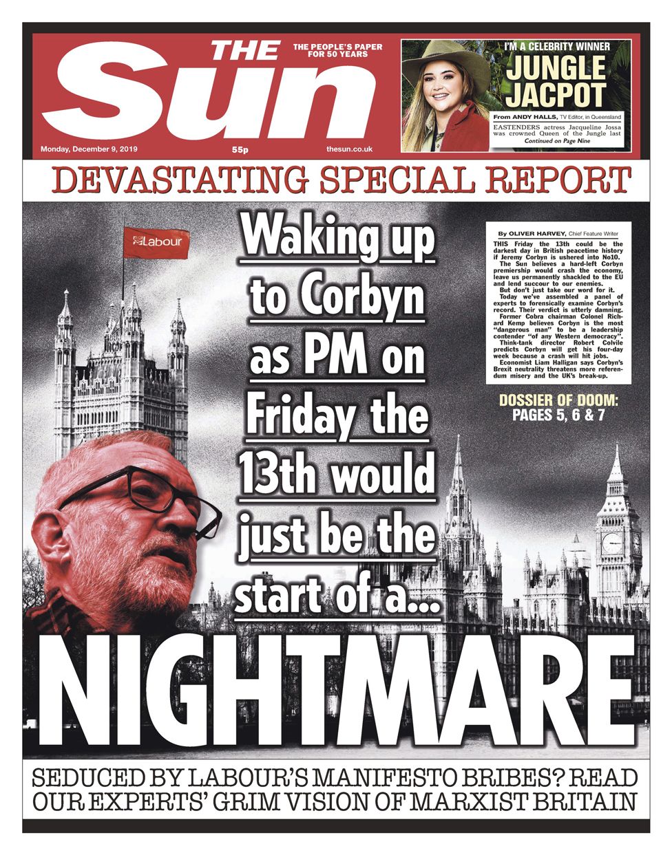 Image result for the sun newspaper nightmare