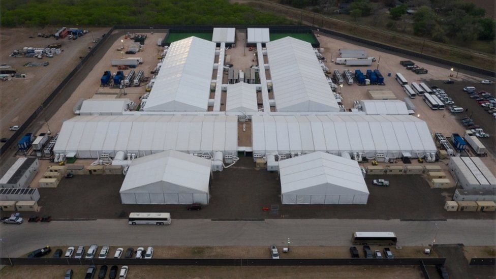 A temporary tent facility in Texas is holding some 1,000 children