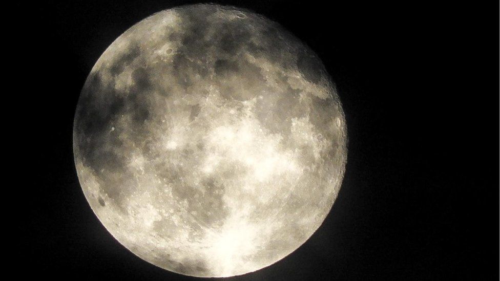 Close-up of the moon