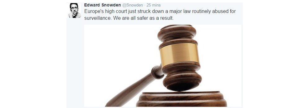 Snowden tweet