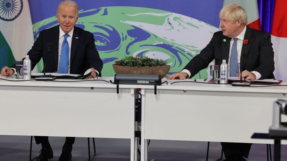 President Joe Biden and Prime Minister Boris Johnson