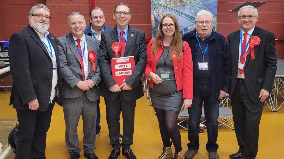 New Daresbury, Moore and Sandymoor councillor Neil Connolly (centre) 