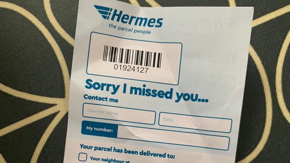 Empty Hermes card