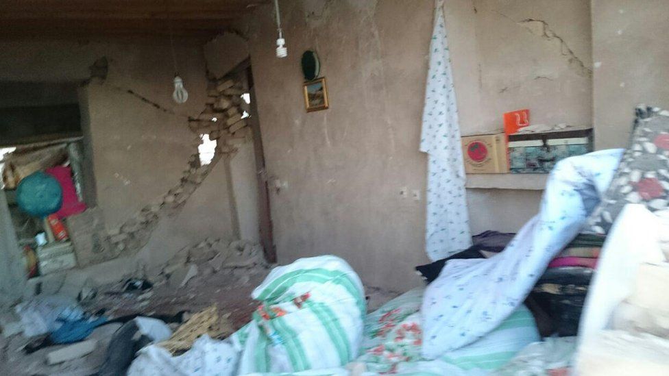 Home destroyed by Iran earthquake