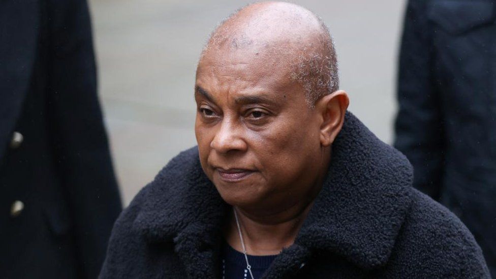 Doreen Lawrence walks outside the High Court on the day of a one-day hearing, in London, 21 November