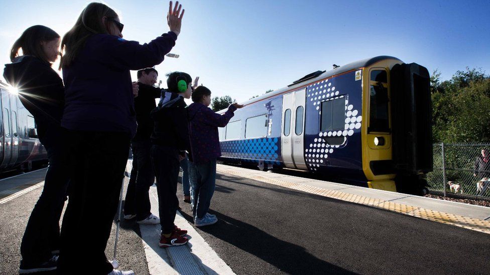 First service on new Borders Railway