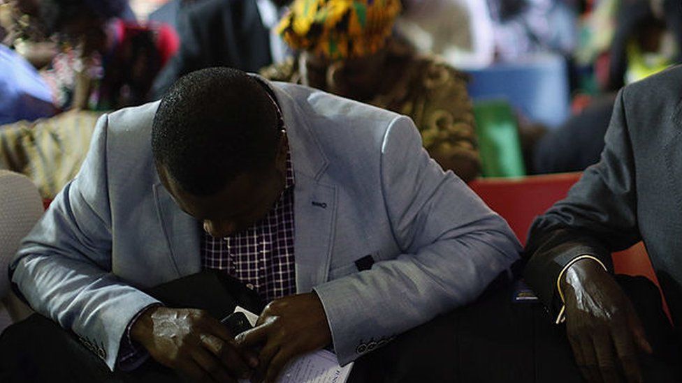 Faithful praying in church