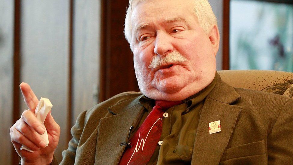 Poland’s former president and legendary Solidarity freedom movement founder Lech Walesa - April 2016