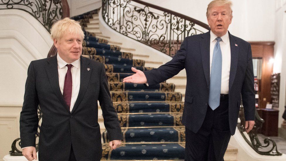 Boris and Trump in 2019