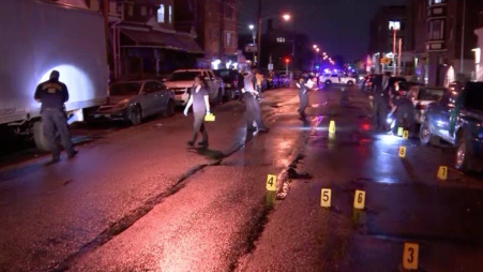 Four killed in Philadelphia mass shooting - BBC News