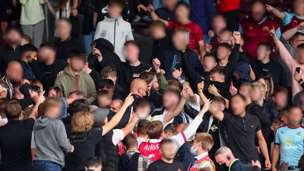 Fans clashed in post-match disorder following Burnley's defeat at Turf Moor in September